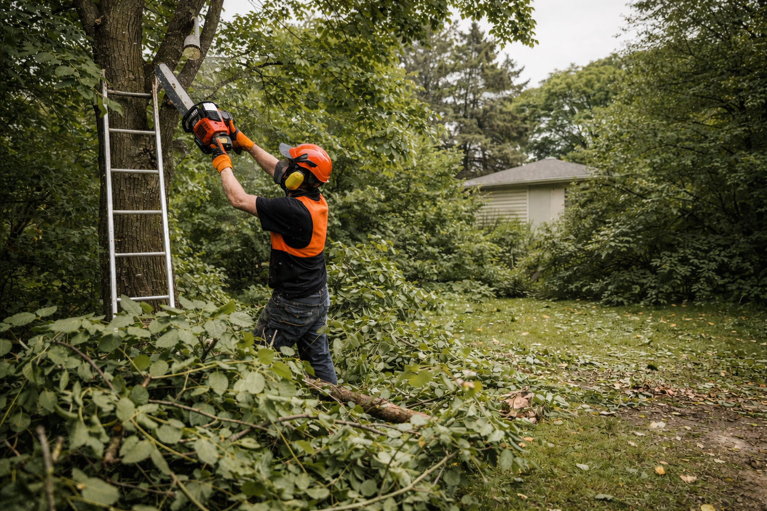 Élagage d'arbres - intervention professionnelle